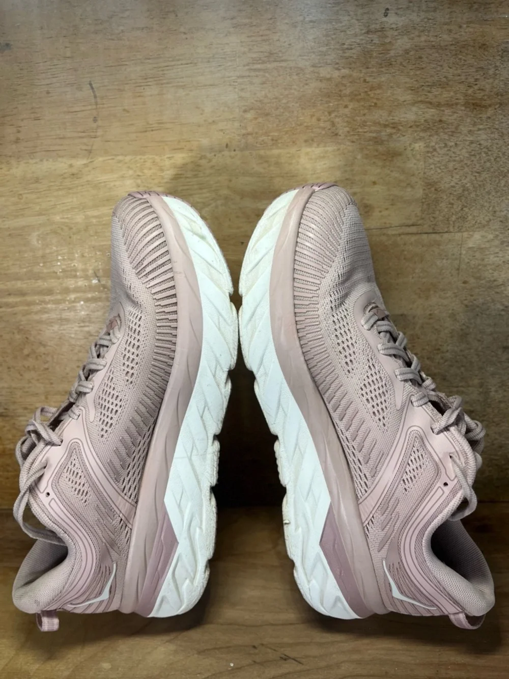Hoka One One REFLECTIVE Bondi 7 Womens Size 9.5 Running Shoes Sneakers Pink - Picture 6 of 11